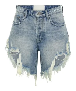 Denim Shorts|ONE TEASPOON Salty Dog Frankies High Waist Denim Shorts