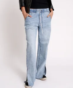 Denim Jeans|ONE TEASPOON Salty Dog Roadhouse Wide Leg Drawstring Jeans