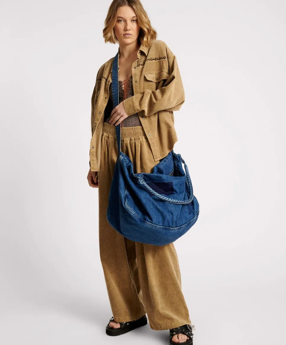 Accessories|ONE TEASPOON Salty Sailor Denim Overnighter Bag