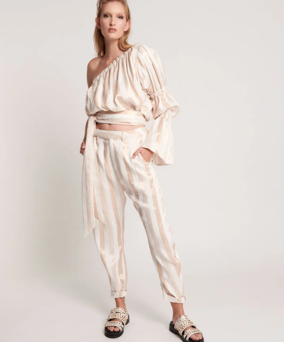 Tops|ONE TEASPOON Santa Fe Stripe One Shoulder Top