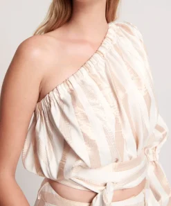 Tops|ONE TEASPOON Santa Fe Stripe One Shoulder Top