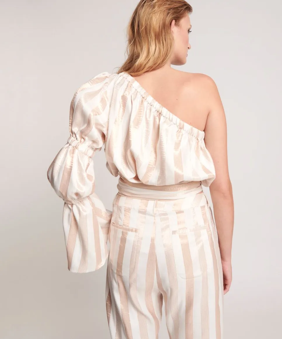 Tops|ONE TEASPOON Santa Fe Stripe One Shoulder Top