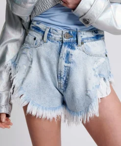 Denim Shorts|ONE TEASPOON Scout High Waist Flippy Denim Shorts