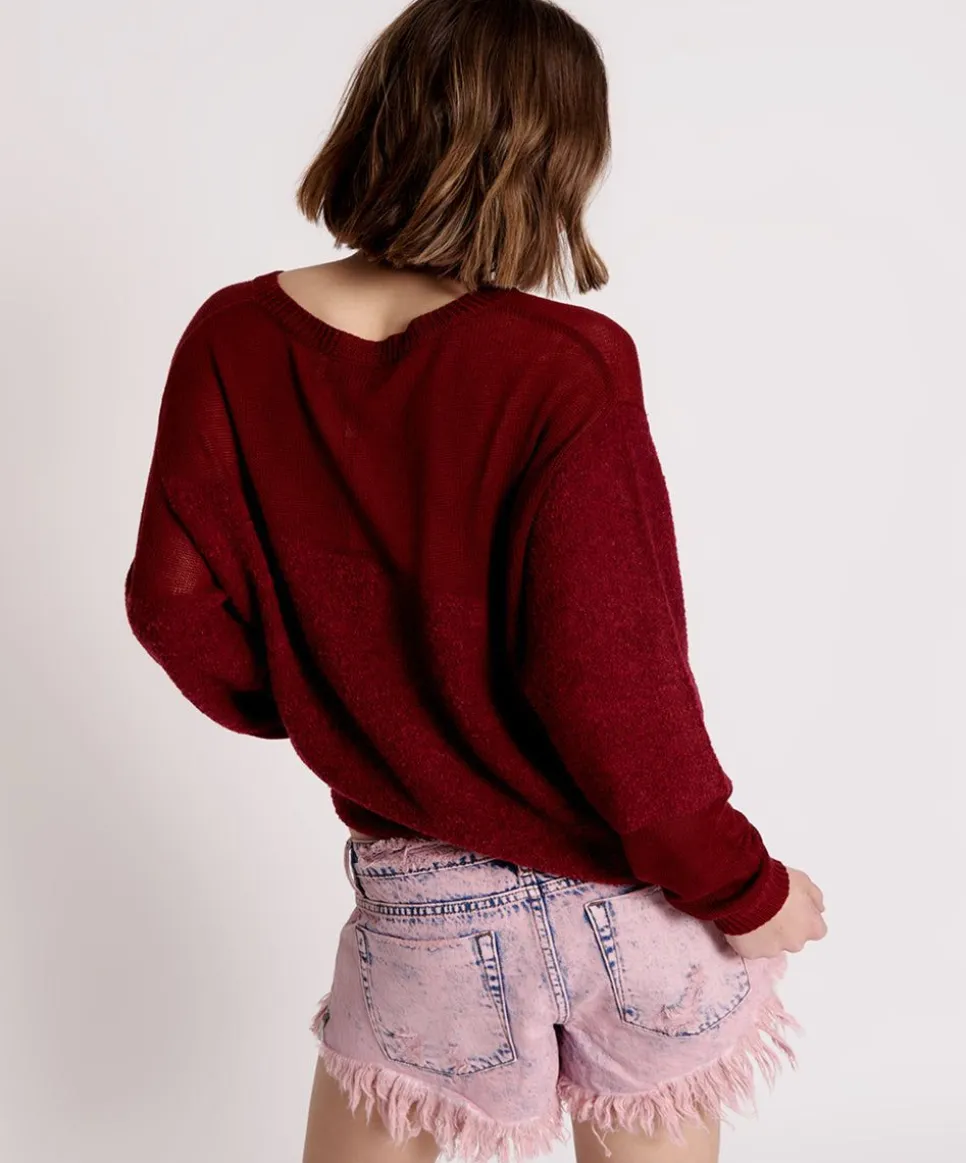 Knitwear|ONE TEASPOON Shattered Crew Knit Sweater