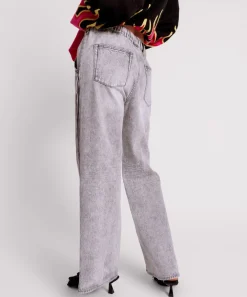 Denim Jeans|ONE TEASPOON Slate Acid Roadhouse Wide Leg Drawstring Jeans