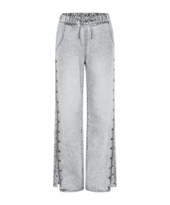 Denim Jeans|ONE TEASPOON Slate Acid Roadhouse Wide Leg Drawstring Jeans