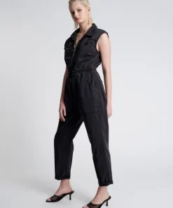 Denim Jumpsuits|ONE TEASPOON Sleeveless Olivia Aviator Jumpsuit