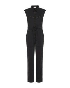 Denim Jumpsuits|ONE TEASPOON Sleeveless Olivia Aviator Jumpsuit