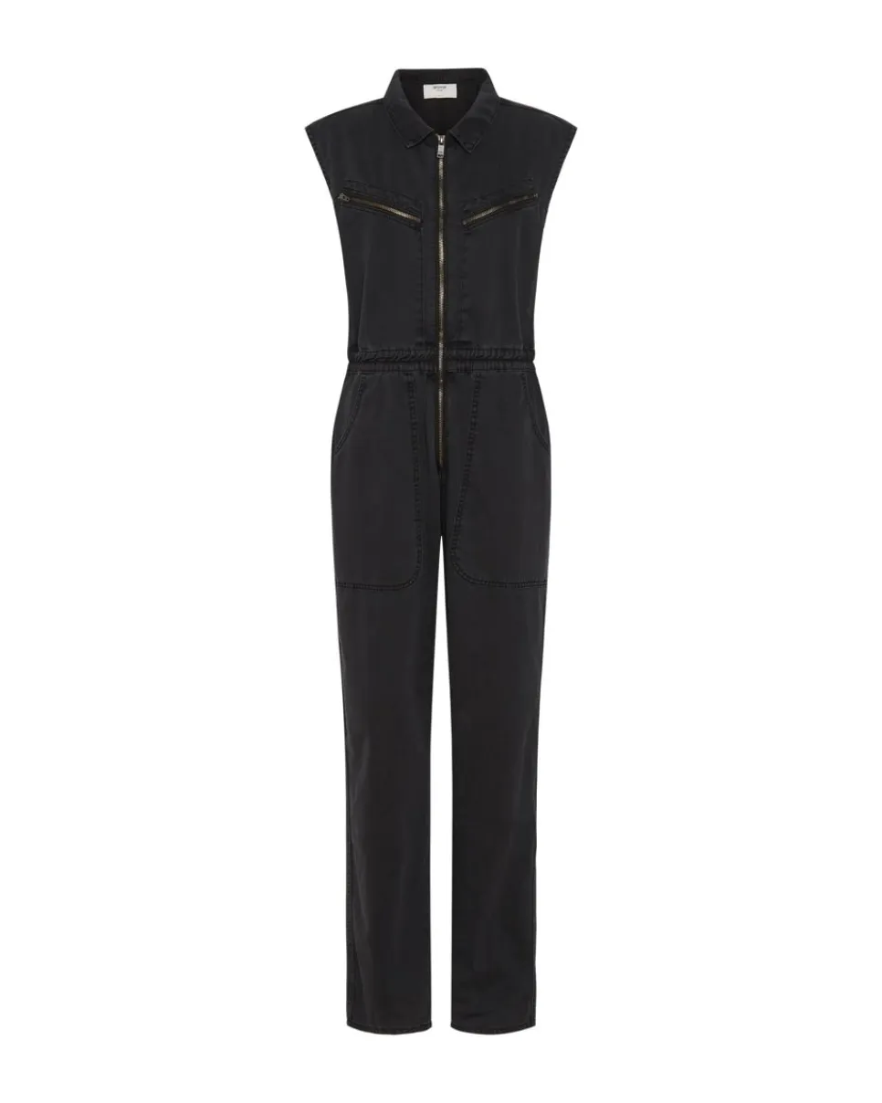 Denim Jumpsuits|ONE TEASPOON Sleeveless Olivia Aviator Jumpsuit