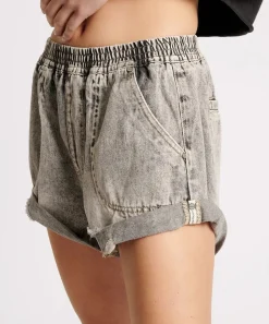 Denim Shorts|ONE TEASPOON Smoke Hunters Mid Length Relaxed Shorts