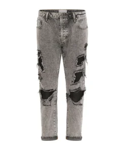 Denim Jeans|ONE TEASPOON Soft Grey Trashed Saints Boyfriend Jeans