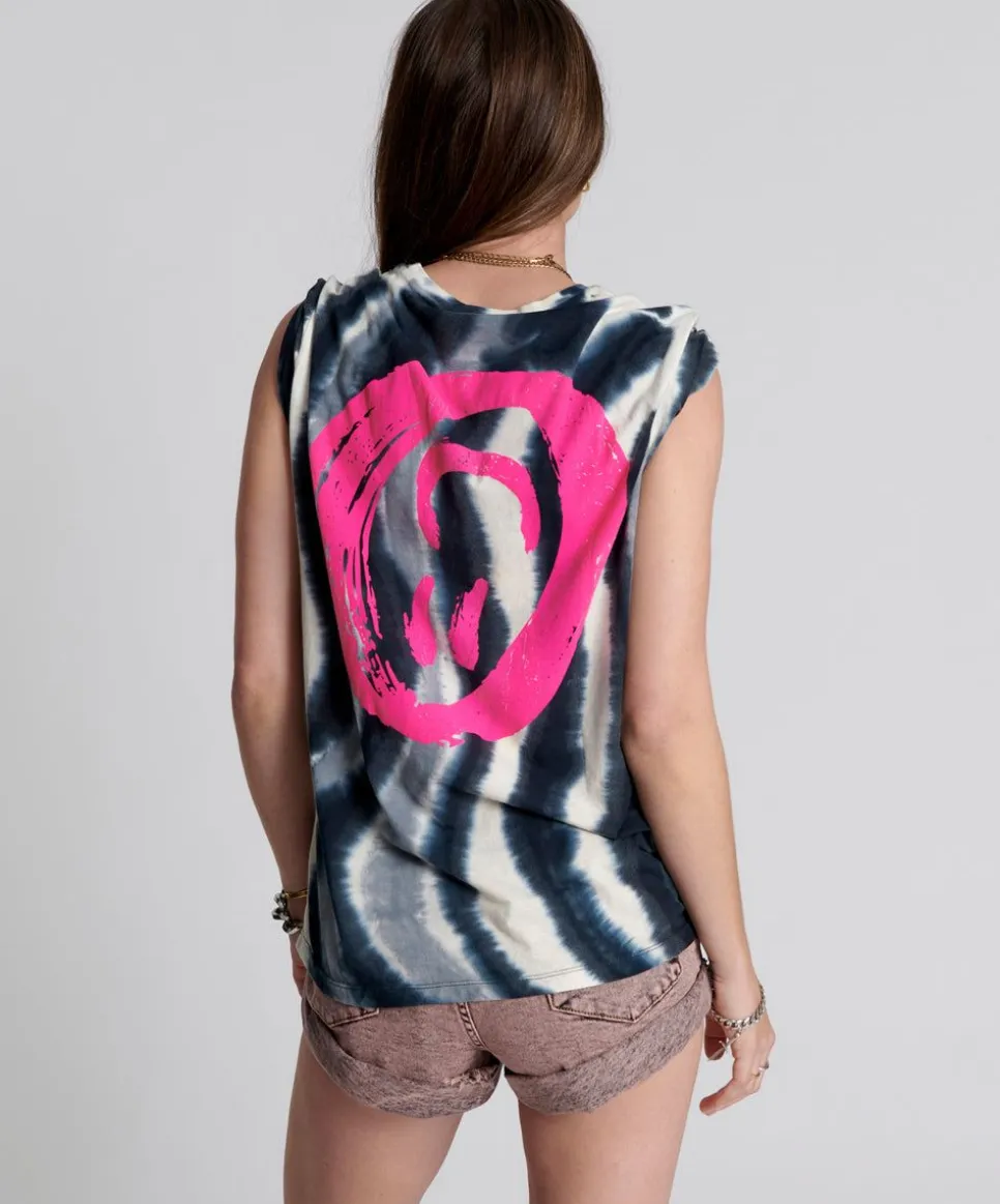 Organic Tees|ONE TEASPOON Solar Storm Hand Printed Organic Crew Tee