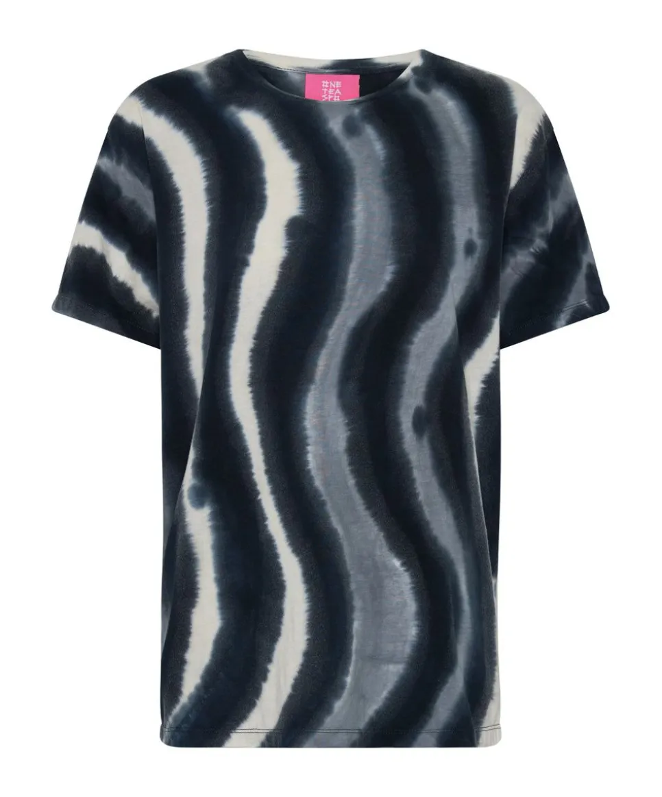 Organic Tees|ONE TEASPOON Solar Storm Hand Printed Organic Crew Tee