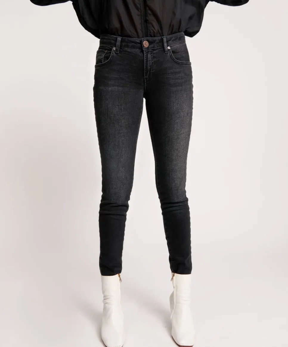 Denim Jeans|ONE TEASPOON Sonic Black Freebirds Ii Low Waist Skinny Jeans