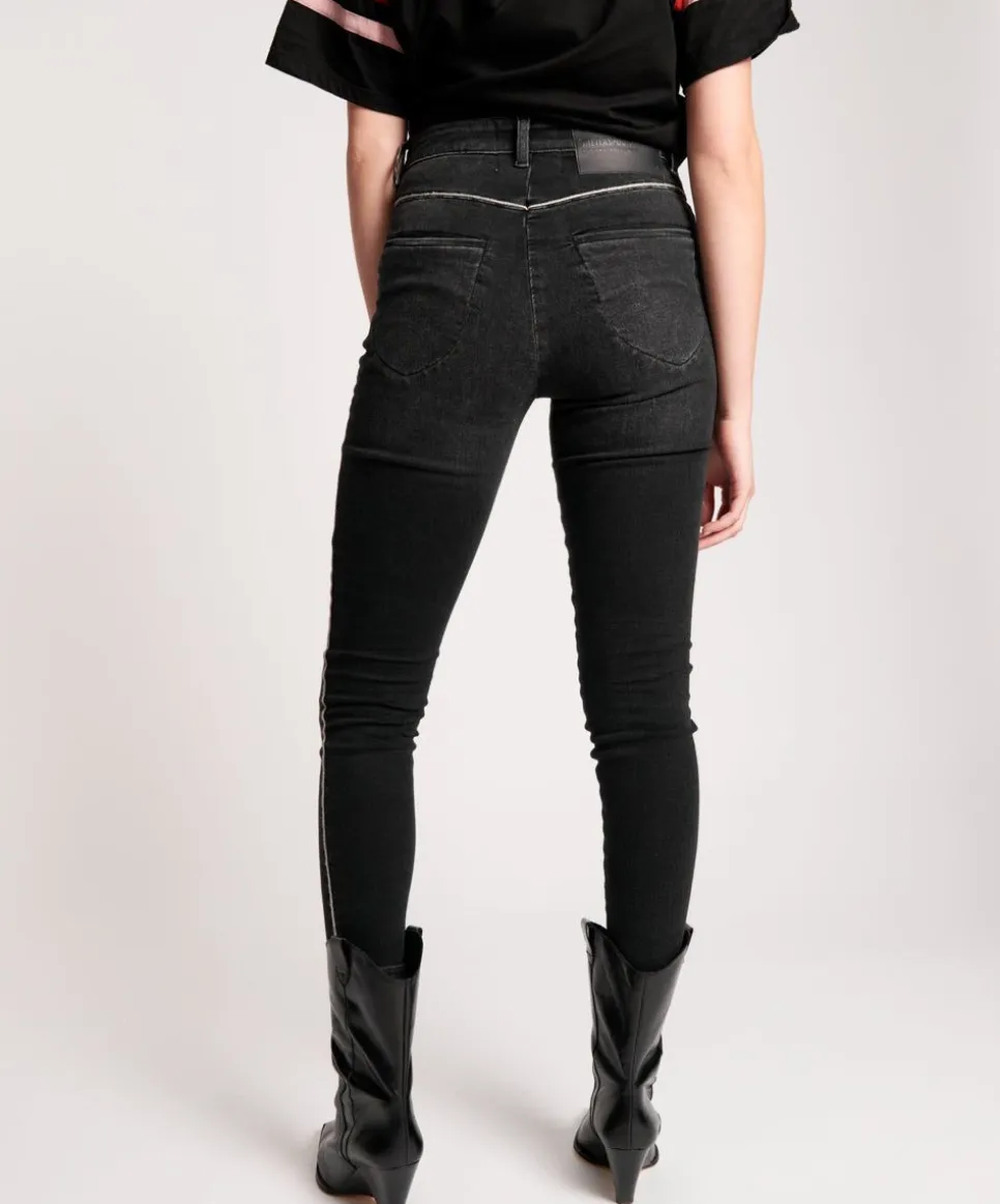 Denim Jeans|ONE TEASPOON Sonic Black Preachers High Waist Skinny Jeans