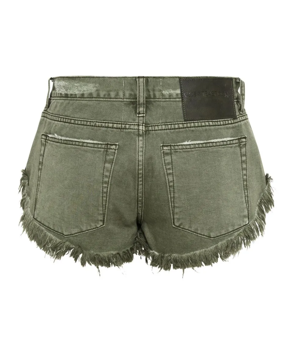 Denim Shorts|ONE TEASPOON St Khaki Dukes Low Waist Denim Shorts