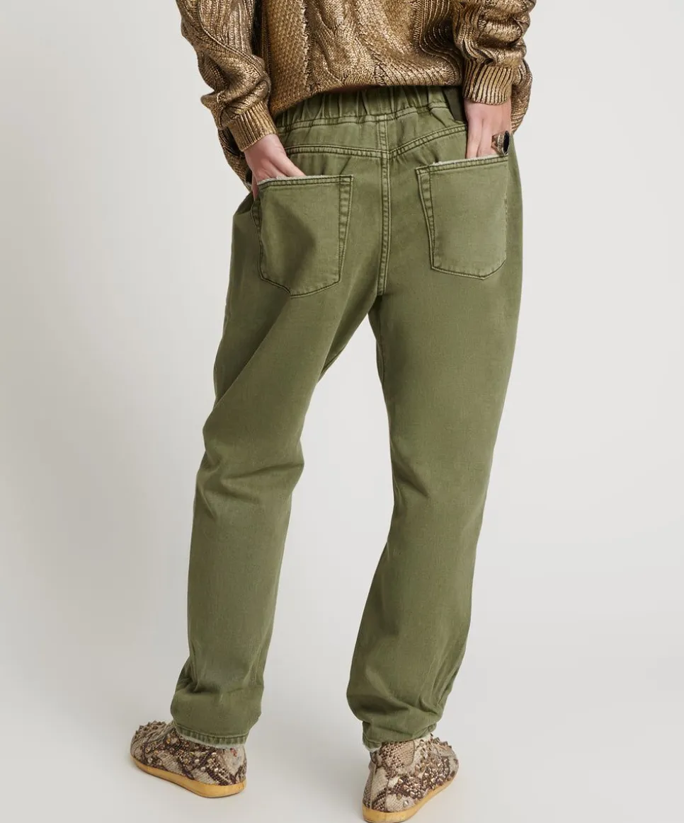 Denim Jeans|ONE TEASPOON St Khaki Shabbies Drawstring Boyfriend Jeans