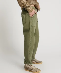 Denim Jeans|ONE TEASPOON St Khaki Shabbies Drawstring Boyfriend Jeans