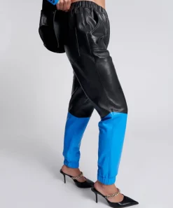 Bottoms|ONE TEASPOON Stand By Leather Track Pants