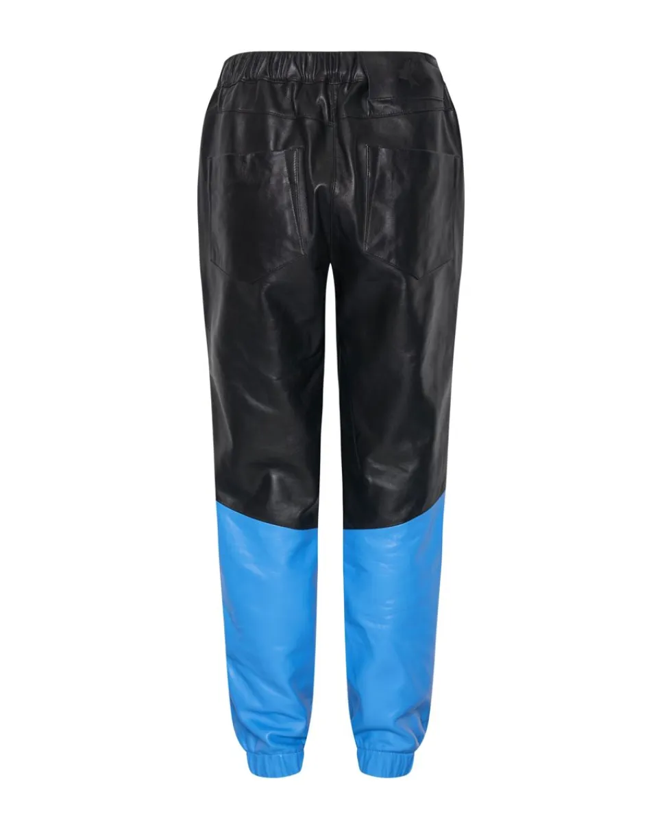 Bottoms|ONE TEASPOON Stand By Leather Track Pants