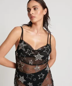 Midi & Maxi Dresses|ONE TEASPOON Stellar All Star Hand Beaded Slip Dress