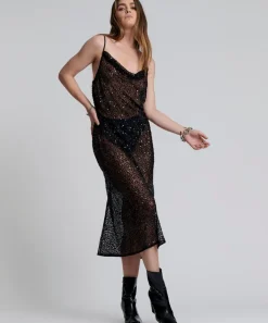 Midi & Maxi Dresses|ONE TEASPOON Stellar Hand Beaded Slip Dress
