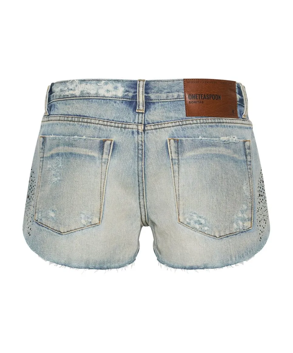 Denim Shorts|ONE TEASPOON Stoned Cowboy Bonitas Low Waist Denim Shorts