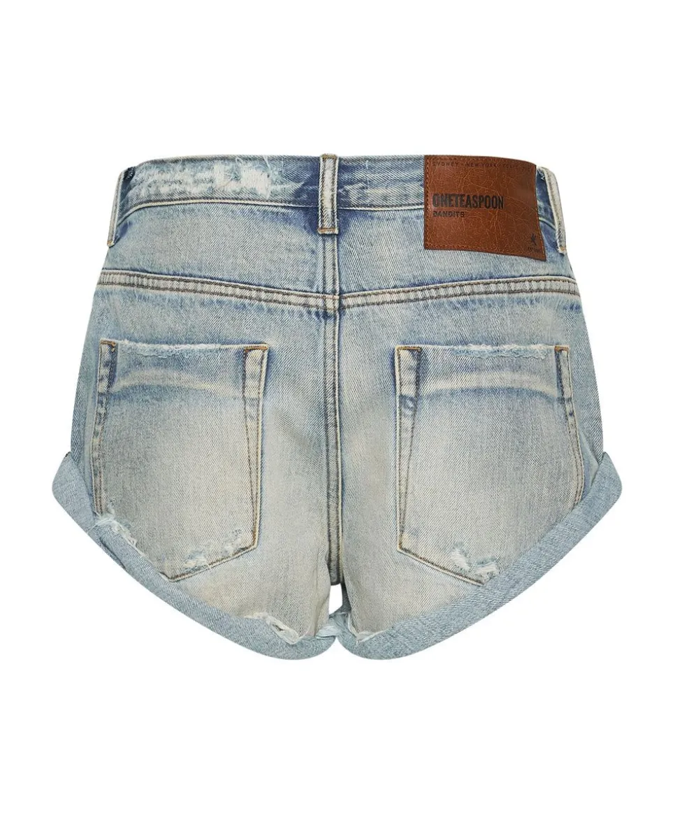 Denim Shorts|ONE TEASPOON Stoned Cowboy Low Waist Bandit Denim Shorts