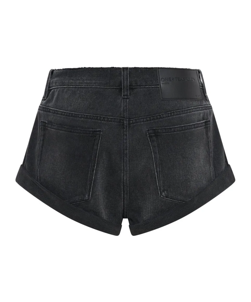 Denim Shorts|ONE TEASPOON Storm Grey Bandits Low Waist Denim Shorts