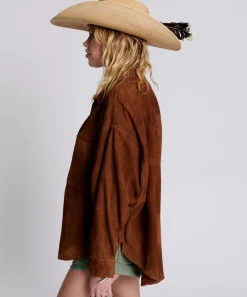 Tops|ONE TEASPOON Suede Daria Shacket