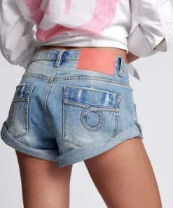 Denim Shorts|ONE TEASPOON Sunbleach Blue Bandits Low Waist Shorts