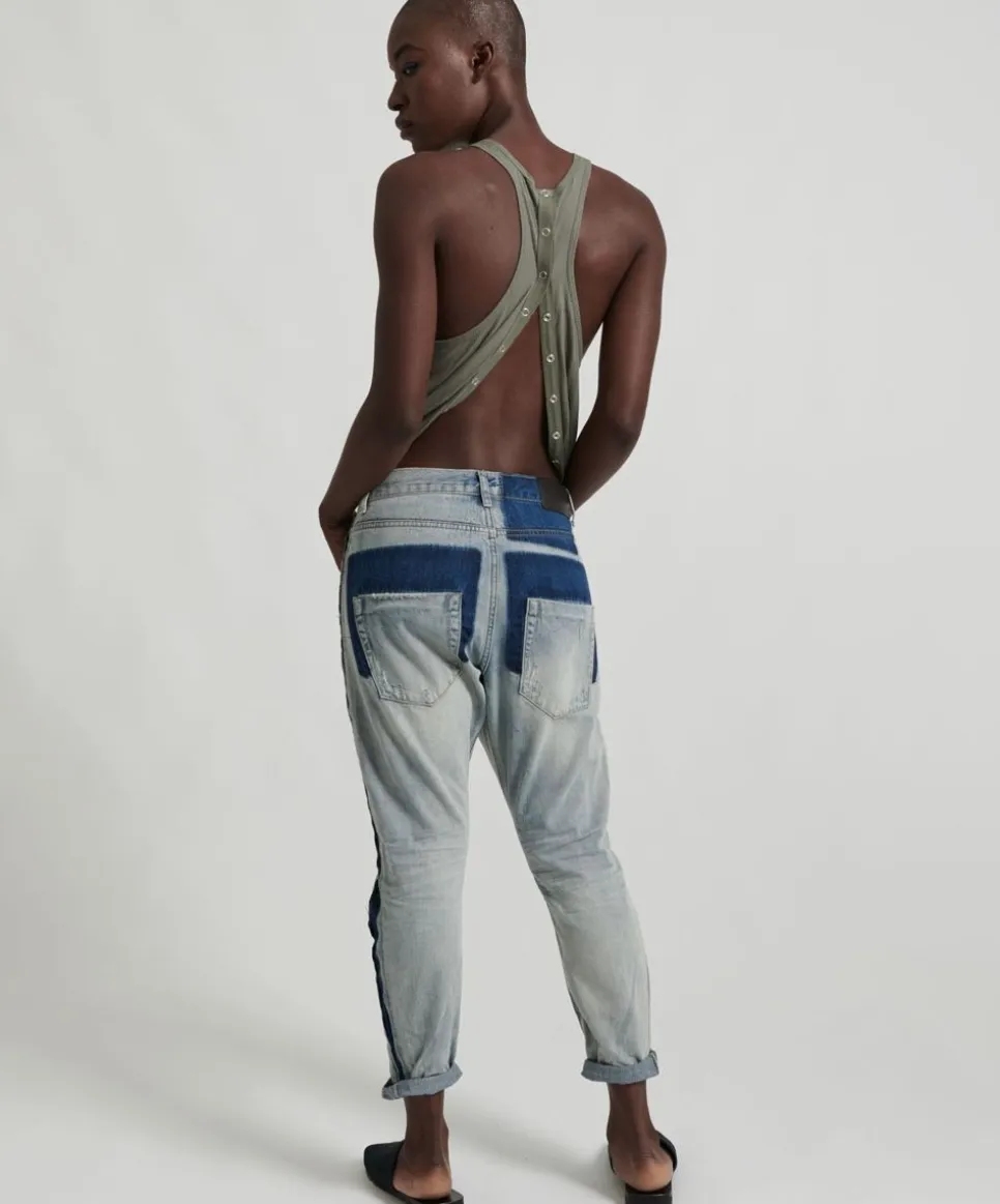 Denim Jeans|ONE TEASPOON Sunbleach Blue Saints Boyfriend Jeans