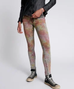Denim Jeans|ONE TEASPOON Sunset Acid Freebirds Ii Low Waist Skinny Jeans