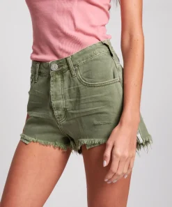 Denim Shorts|ONE TEASPOON Super Khaki Bonita High Waist Denim Shorts