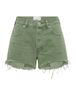 Denim Shorts|ONE TEASPOON Super Khaki Bonita High Waist Denim Shorts