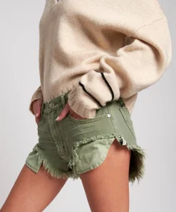 Denim Shorts|ONE TEASPOON Super Khaki Rollers Denim Shorts
