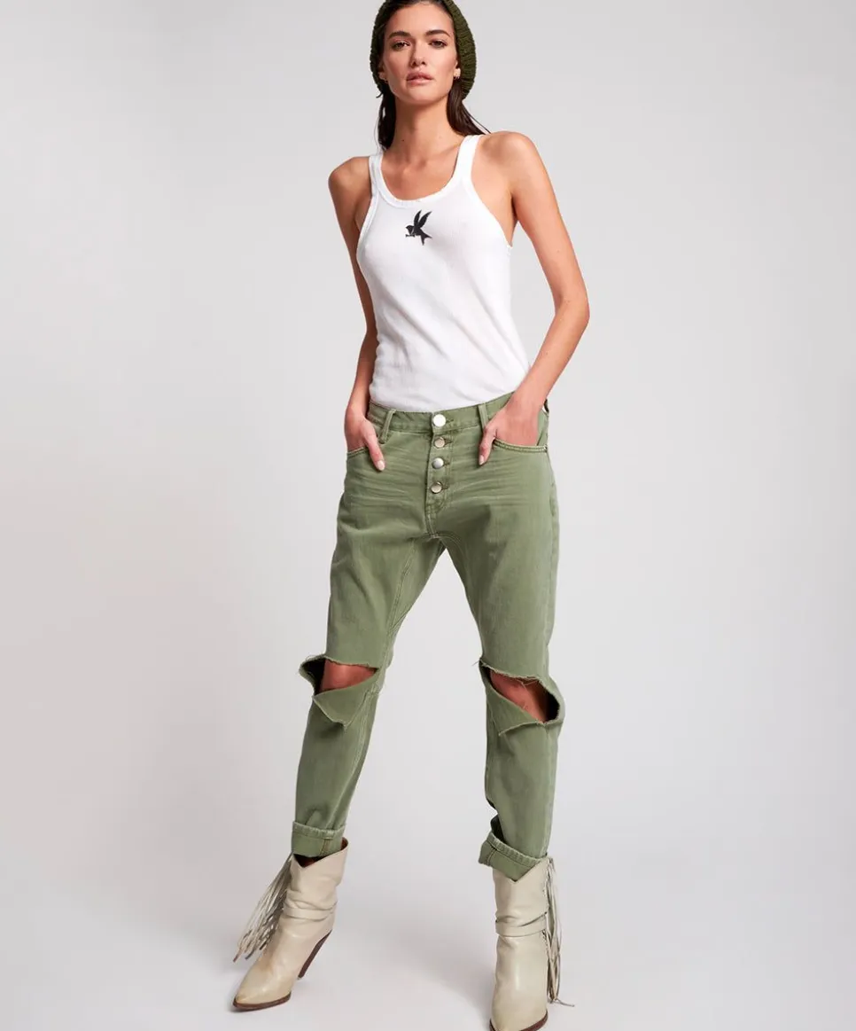 Denim Jeans|ONE TEASPOON Super Khaki Saints Boyfriend Jeans