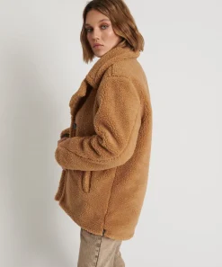 Jackets|ONE TEASPOON Tan Teddy Coat
