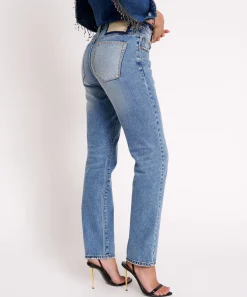 Denim Jeans|ONE TEASPOON Texas Blue Truckers Mid Rise Straight Leg Jeans