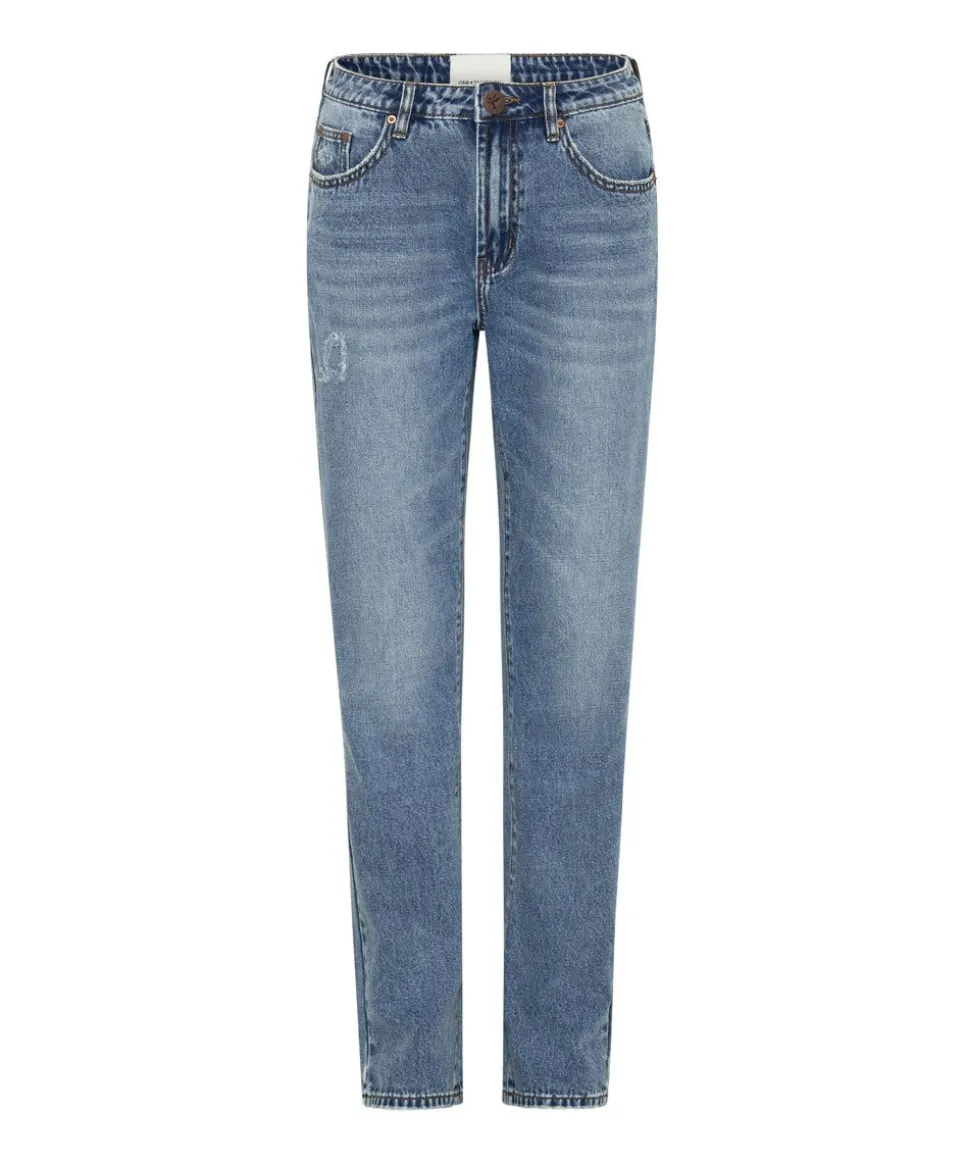 Denim Jeans|ONE TEASPOON Texas Blue Truckers Mid Rise Straight Leg Jeans