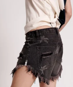 Denim Shorts|ONE TEASPOON The Bower Outlaws Mid Length Denim Shorts