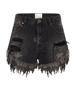 Denim Shorts|ONE TEASPOON The Bower Outlaws Mid Length Denim Shorts