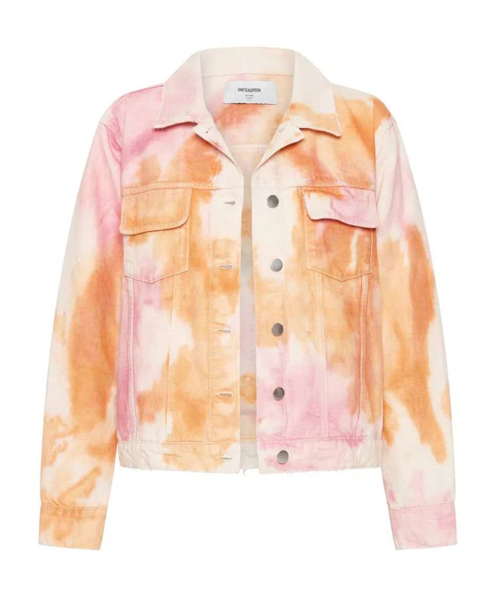 Jackets|ONE TEASPOON Tie Dye Mind Frequencies Denim Trucker Jacket