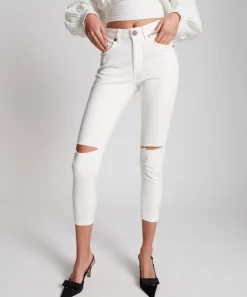 Denim Jeans|ONE TEASPOON True White High Waist Freebirds Ii