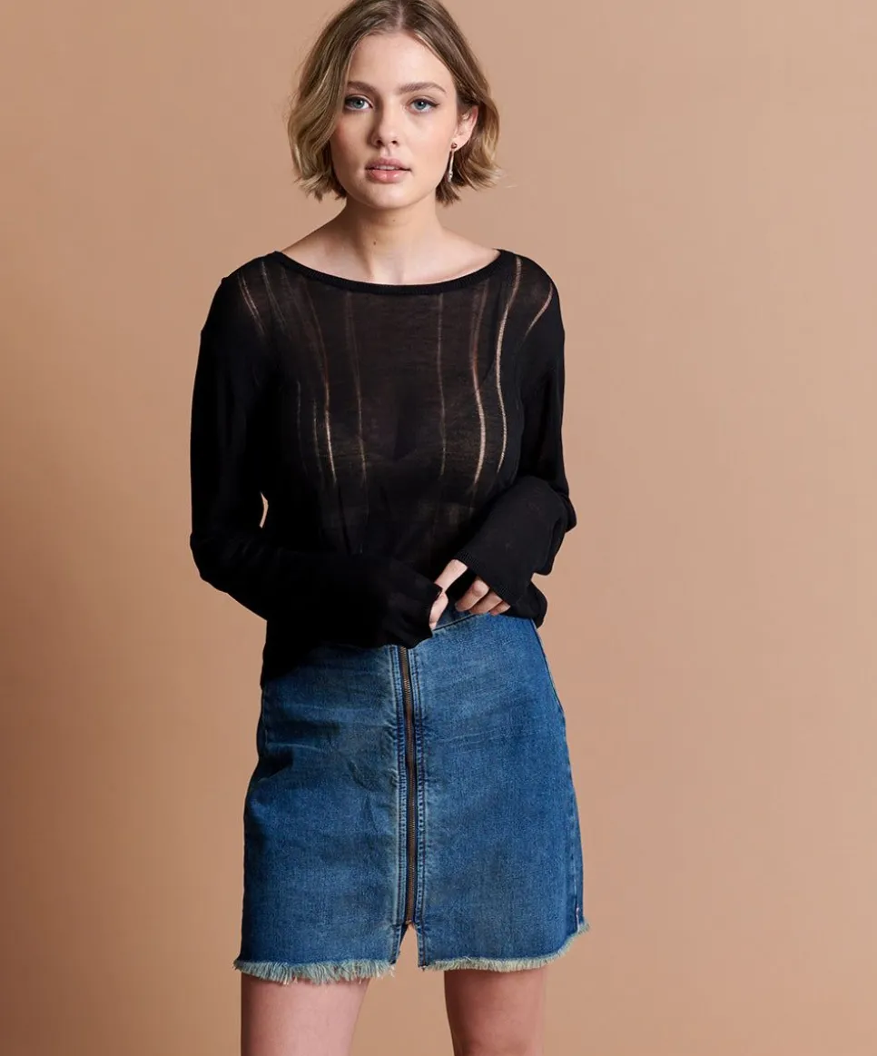 Denim Skirts|ONE TEASPOON Tuscany Vixen High Waist Denim Skirt