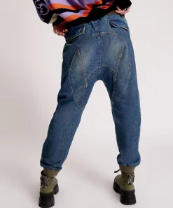 Bottoms|ONE TEASPOON Used Blue Cadet Jeans