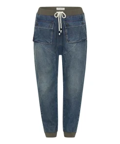 Bottoms|ONE TEASPOON Used Blue Cadet Jeans