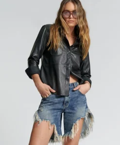 Denim Shorts|ONE TEASPOON Used Blue Frankies Long Length Denim Shorts