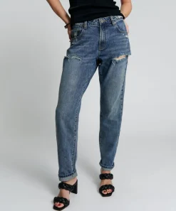 Denim Jeans|ONE TEASPOON Used Blue 1982S High Waist Balloon Jeans