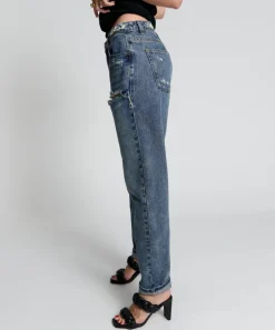 Denim Jeans|ONE TEASPOON Used Blue 1982S High Waist Balloon Jeans